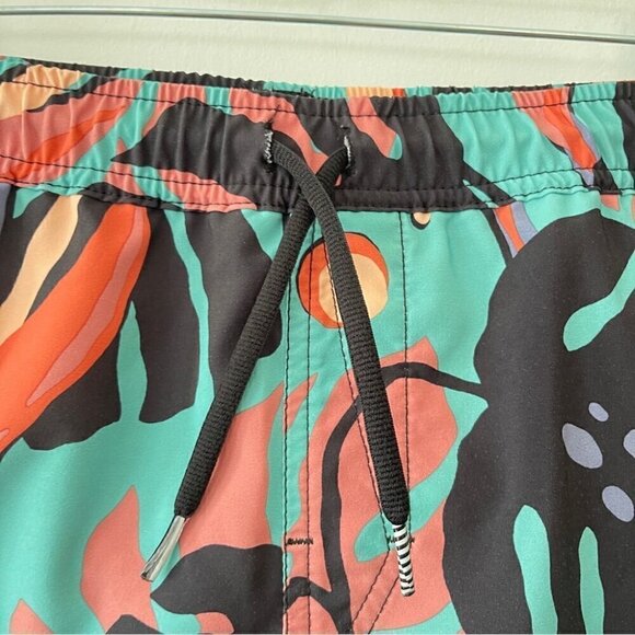 Boys Volcom Swin shorts tropical elastic waist swim trunks size X-large - Picture 5 of 7